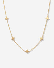 14K Gold Lucky Clover Choker Necklace