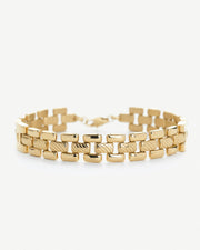 New Chain Chapter 14K Gold Chunky Triple Chain Link Bracelet