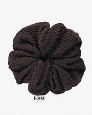 Soft 100% Cotton Brown Chunky Hair Scrunchie