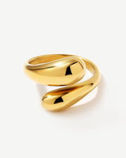 Chunky Double Dome 14K Gold Ring