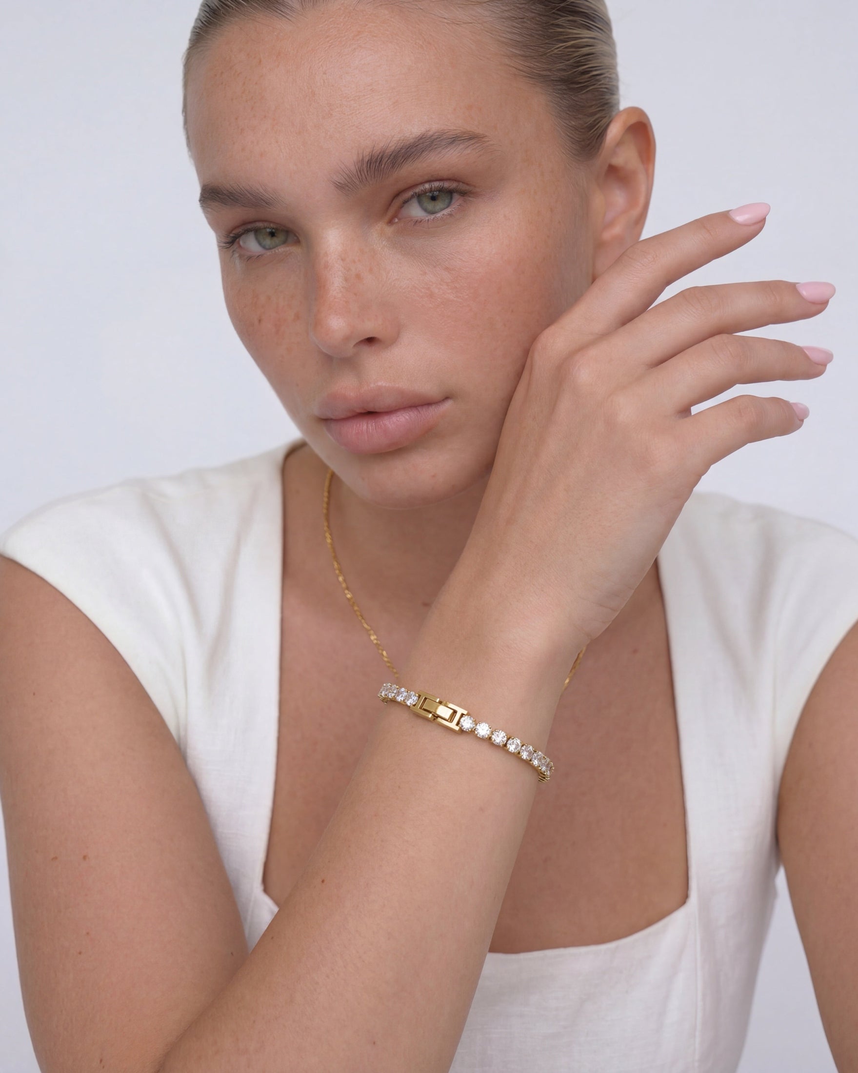 14K Gold Tennis Bracelet