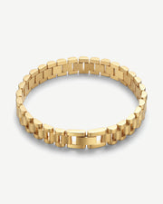 14K Gold Chunky Watch Chain Link Bracelet