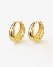Chubby 14k Gold Huggie Hoops