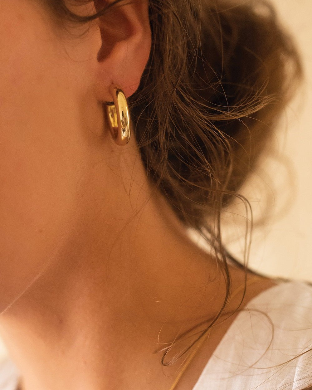 Chunky 14K Gold Hoop Earrings - Earrings - Elk & Bloom