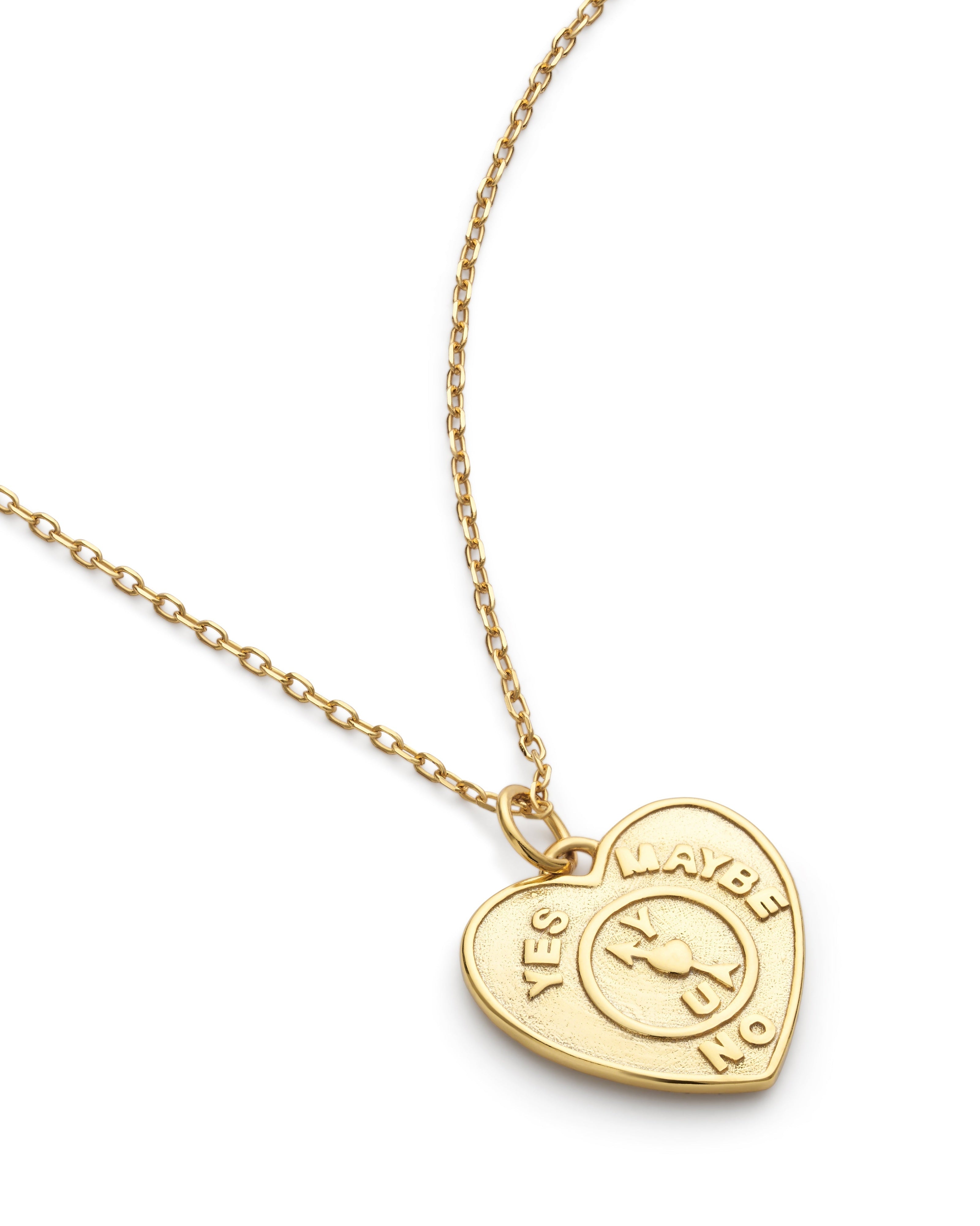 Chunky 14K Gold Love Heart Necklace - Necklaces - Elk & Bloom