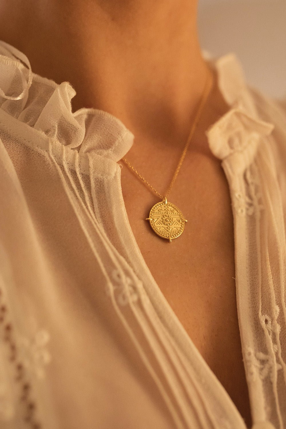 Women's coin necklace cheap