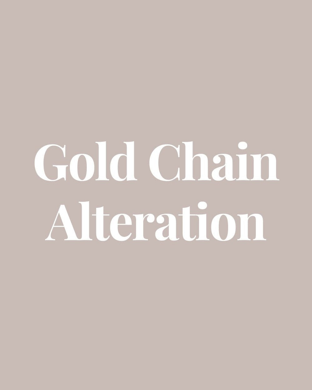 Custom Gold Chain Alteration - Add me to your order! - Custom - Elk & Bloom