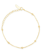 Dainty 14K Gold Beaded Bracelet - Bracelets - Elk & Bloom