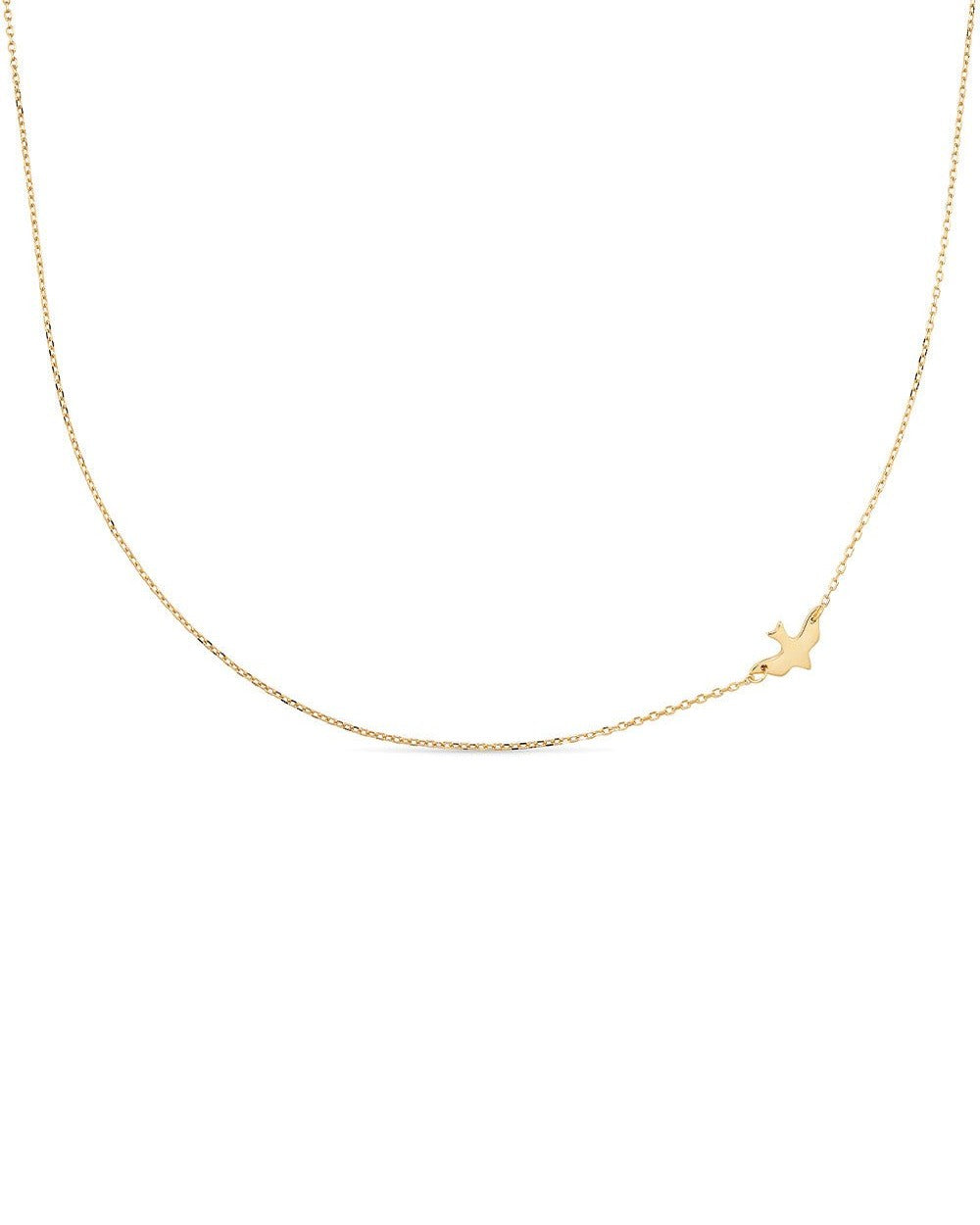 Dainty 18K Gold Bird Necklace Choker - Necklaces - Elk & Bloom