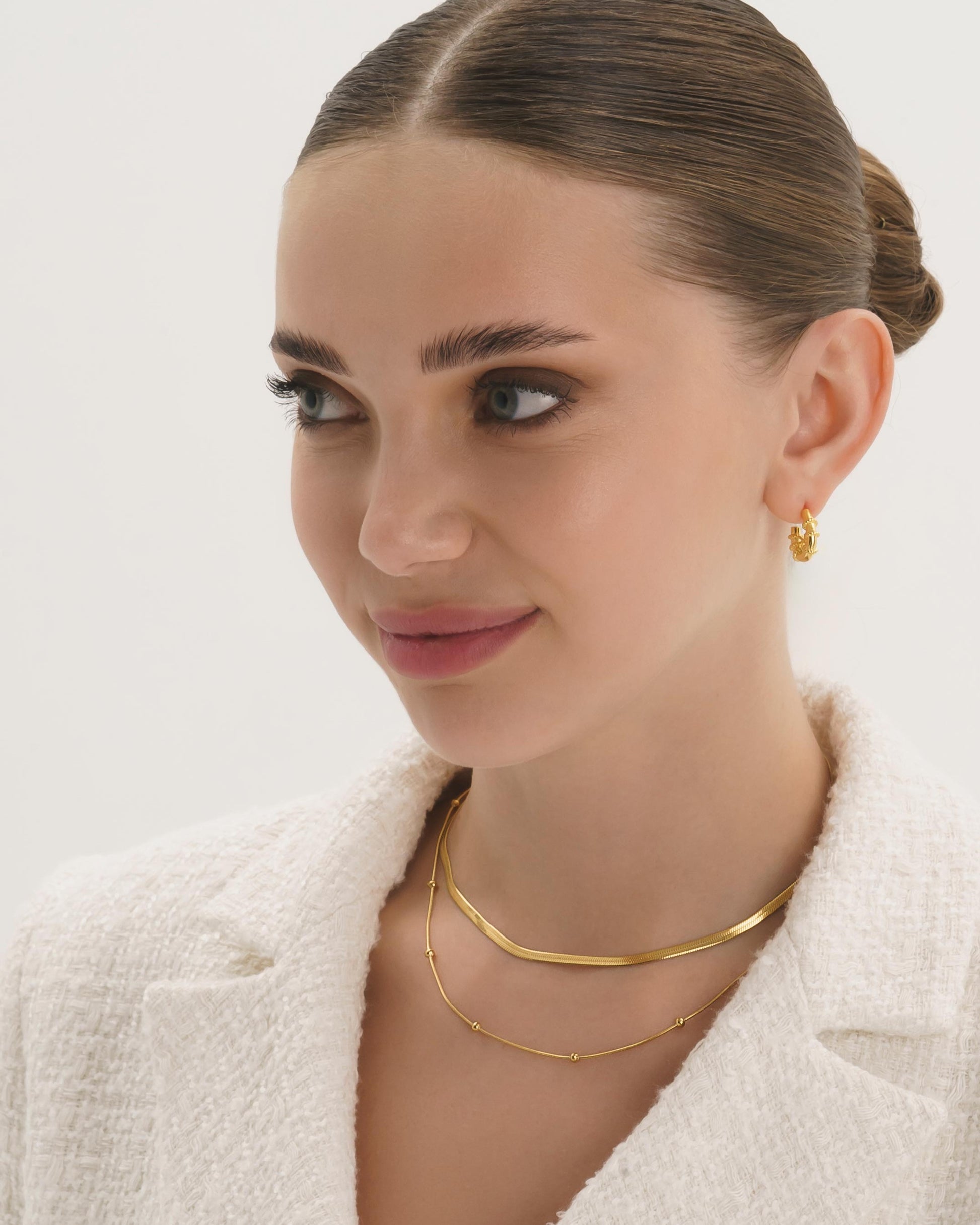 Dainty 18K Gold Chain Choker - Necklaces - Elk & Bloom