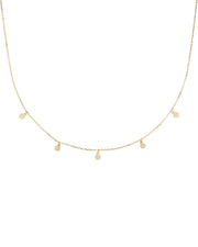 Dainty 18K Gold Disc Choker Necklace - Necklaces - Elk & Bloom