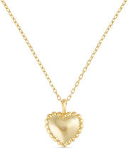 Dainty 18K Gold Heart Love Necklace - Necklaces - Elk & Bloom