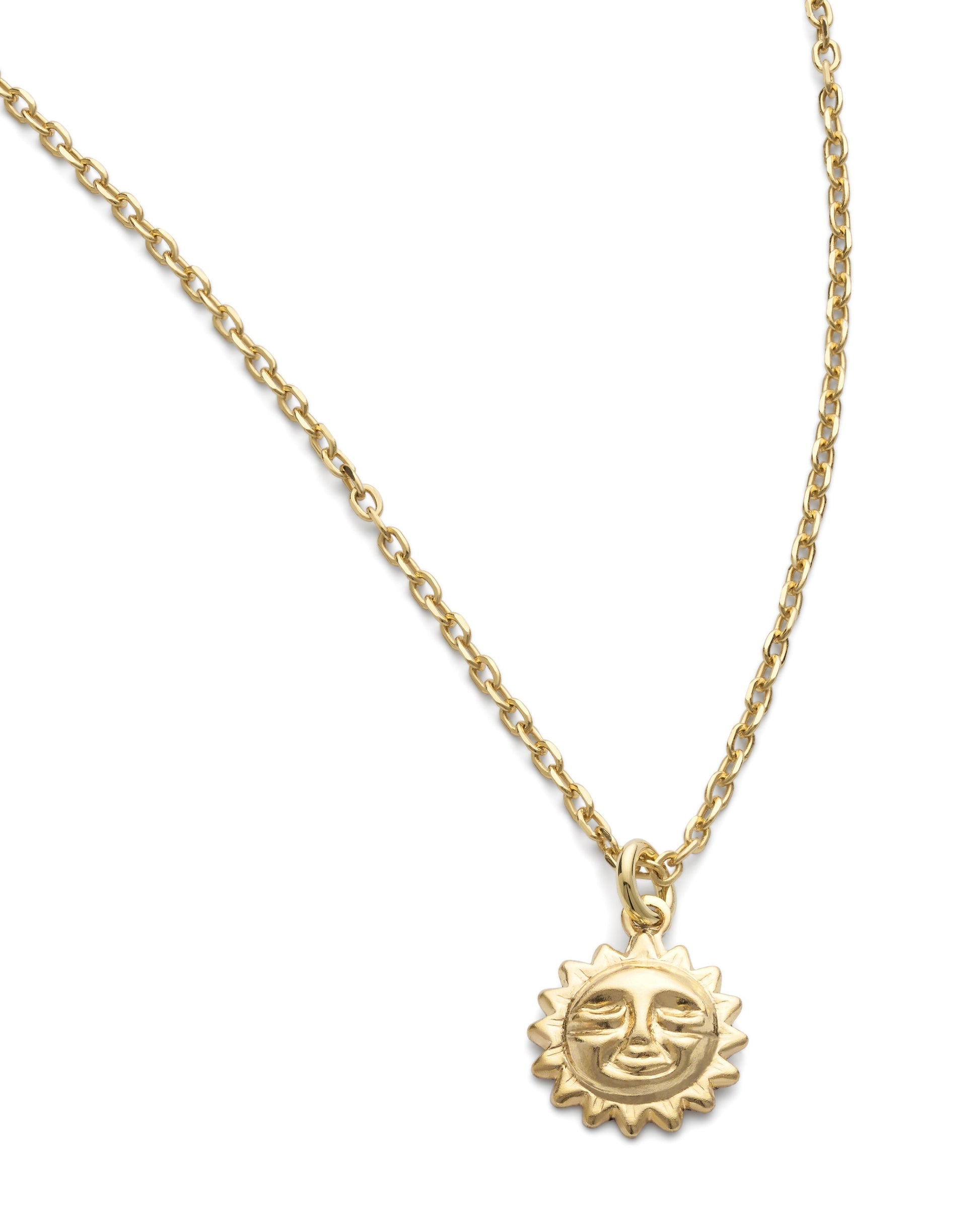 Dainty 18K Gold Sun Necklace - Necklaces - Elk & Bloom