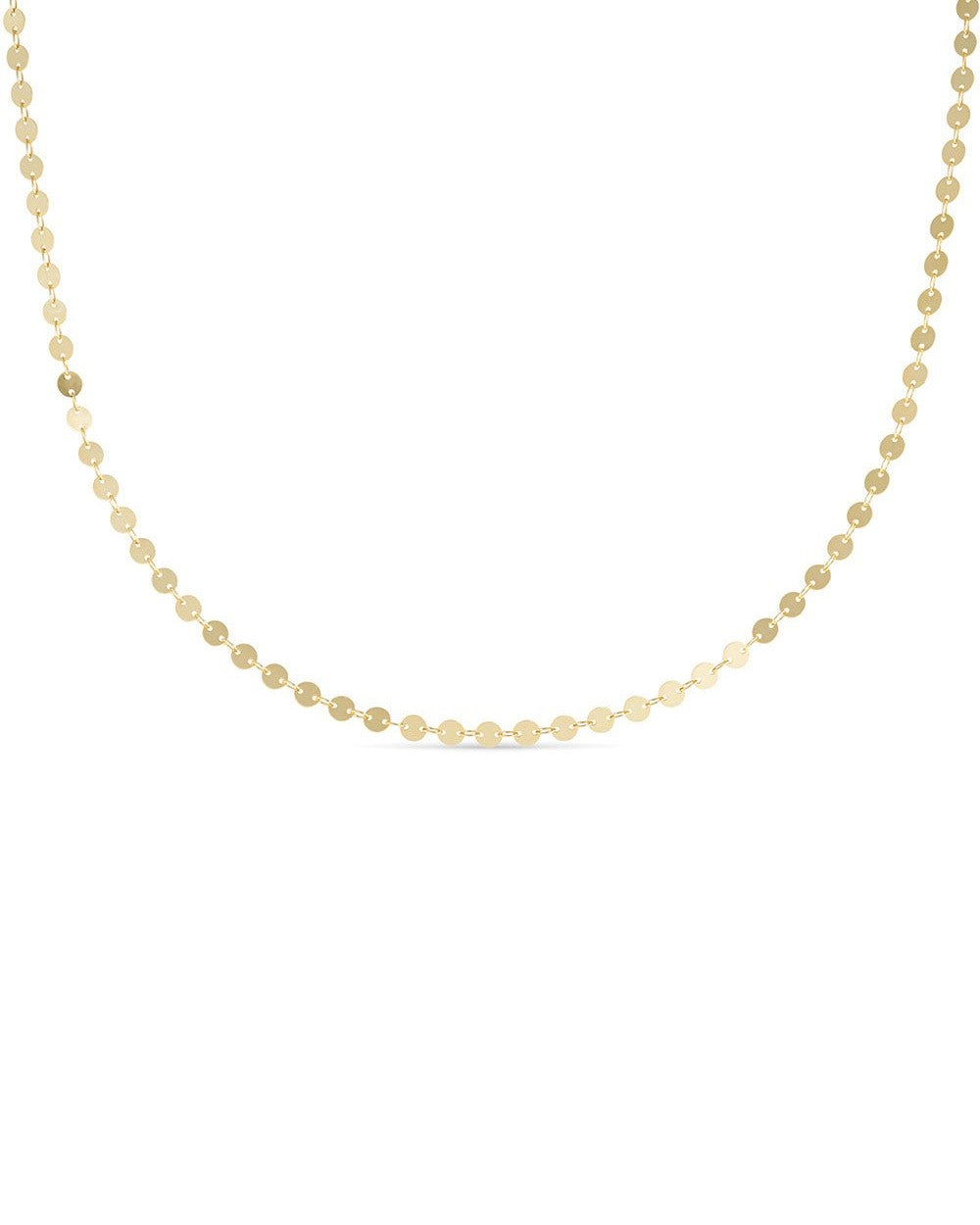 Dainty Gold 14K Disc Choker - Necklaces - Elk & Bloom