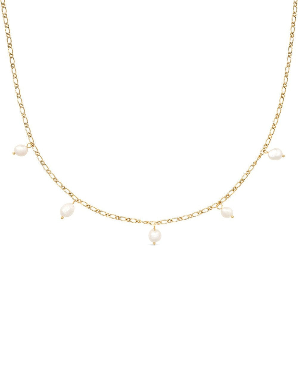 Dainty Gold 18K Pearl Choker Necklace - Necklaces - Elk & Bloom