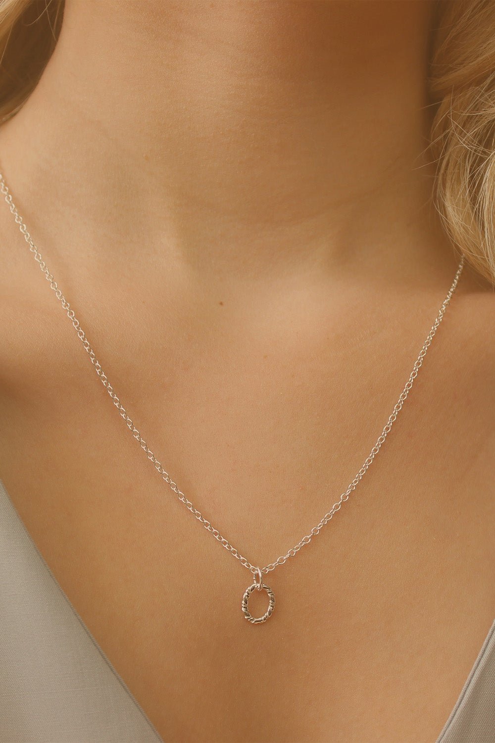Dainty Silver Chain Necklace Silver Yes please Pendant only