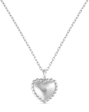 Dainty Sterling Silver Heart Love Necklace - Necklaces - Elk & Bloom
