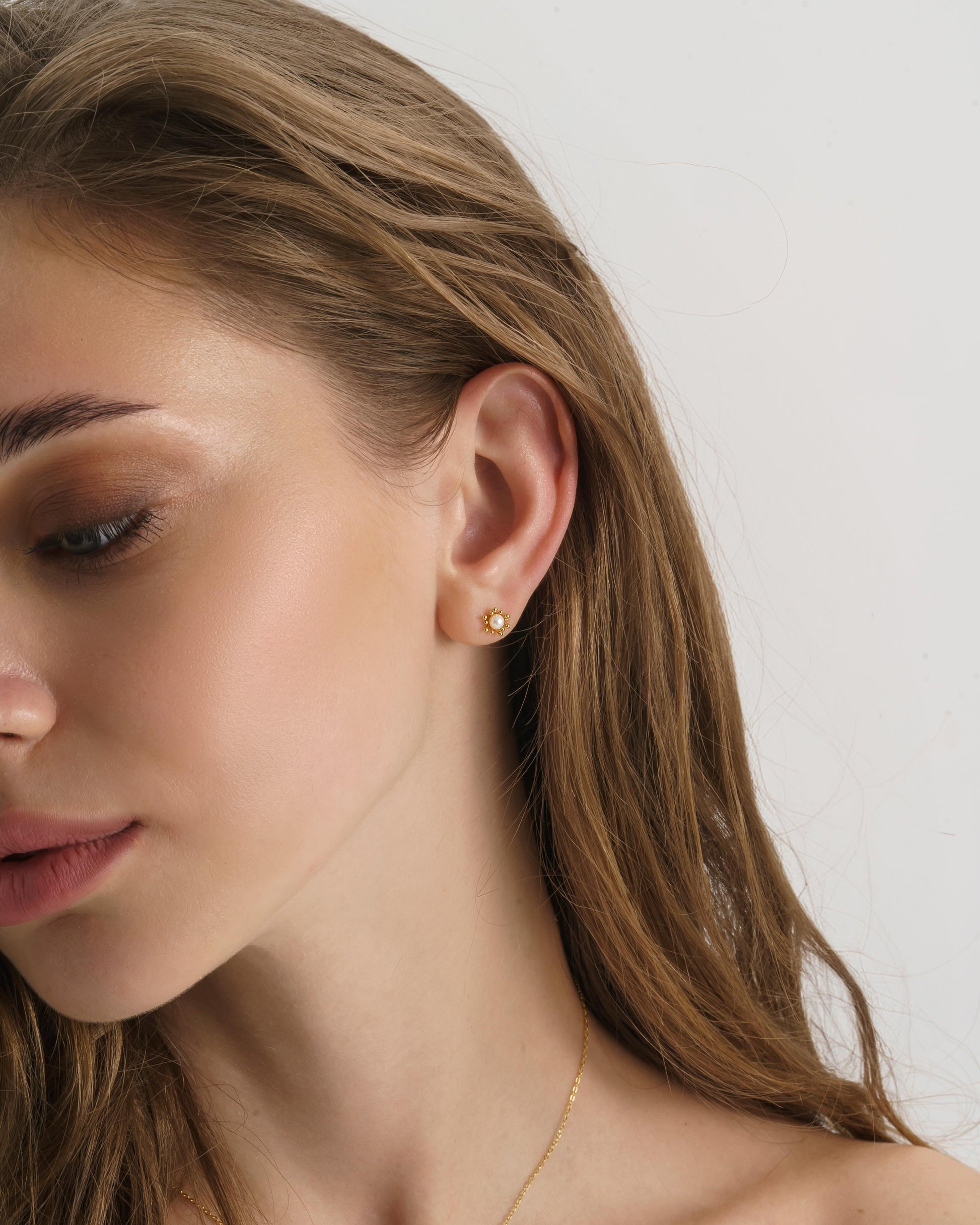 Flower Wreath Floral Gold Earrings - Earrings - Elk & Bloom