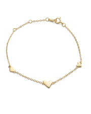 Gold Tiny Heart Bracelet - Bracelets - Elk & Bloom