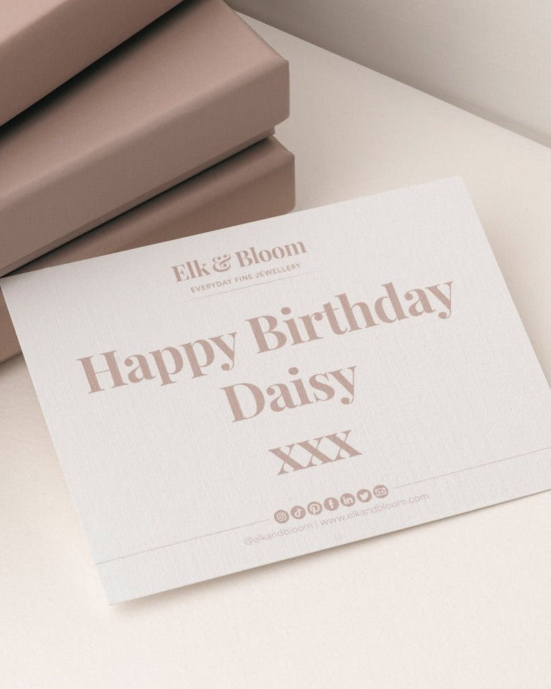 Personalised Gift Note - Add me to your order! - Custom - Elk & Bloom