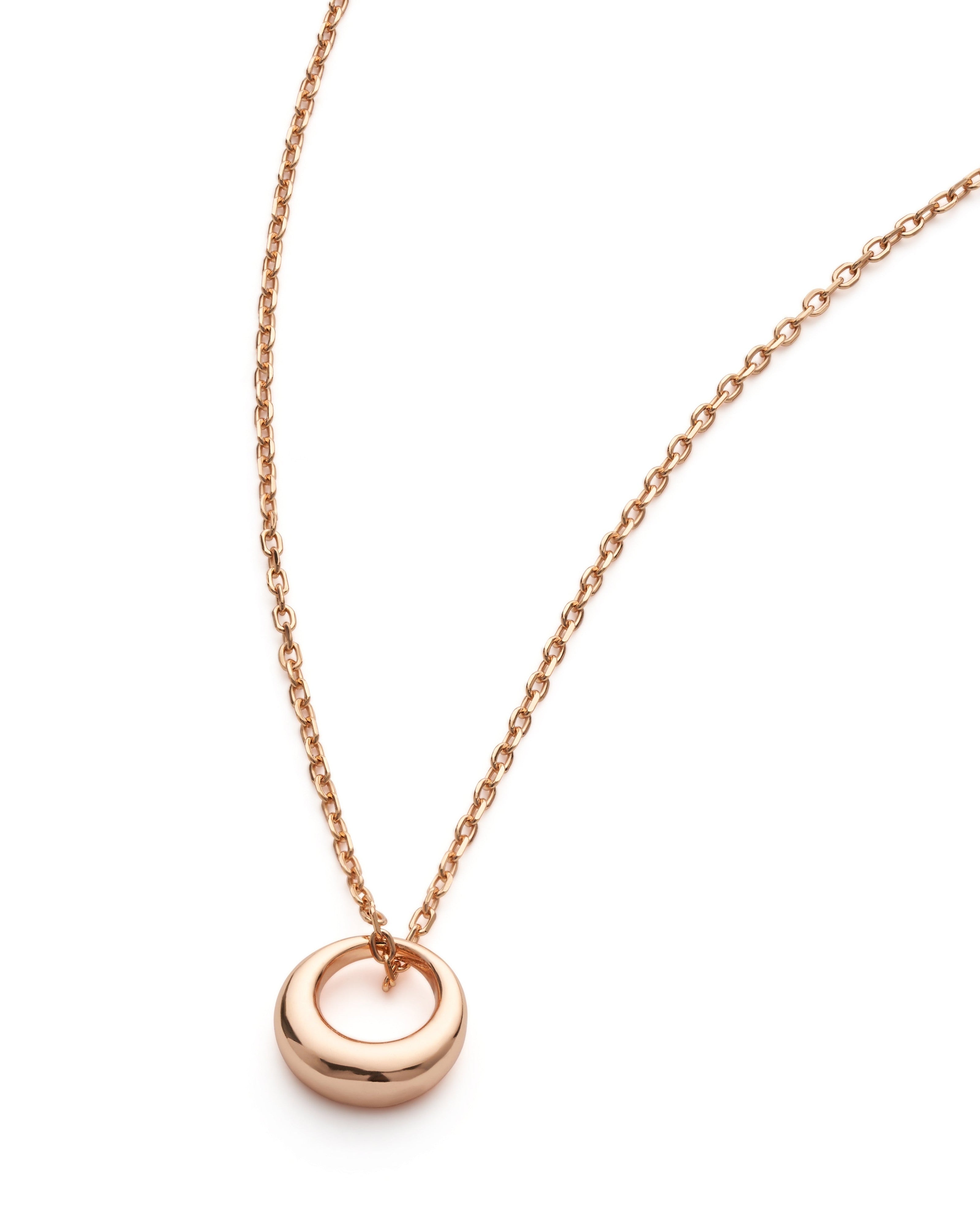 Rose Gold Dainty Circle Necklace - Necklaces - Elk & Bloom