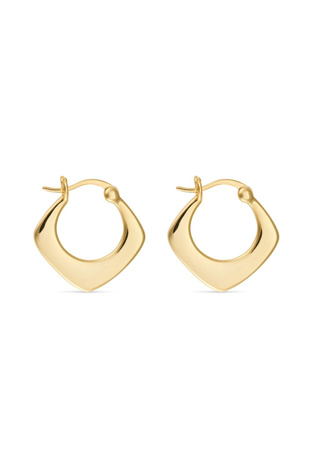 Geometric hoop earrings gold hotsell