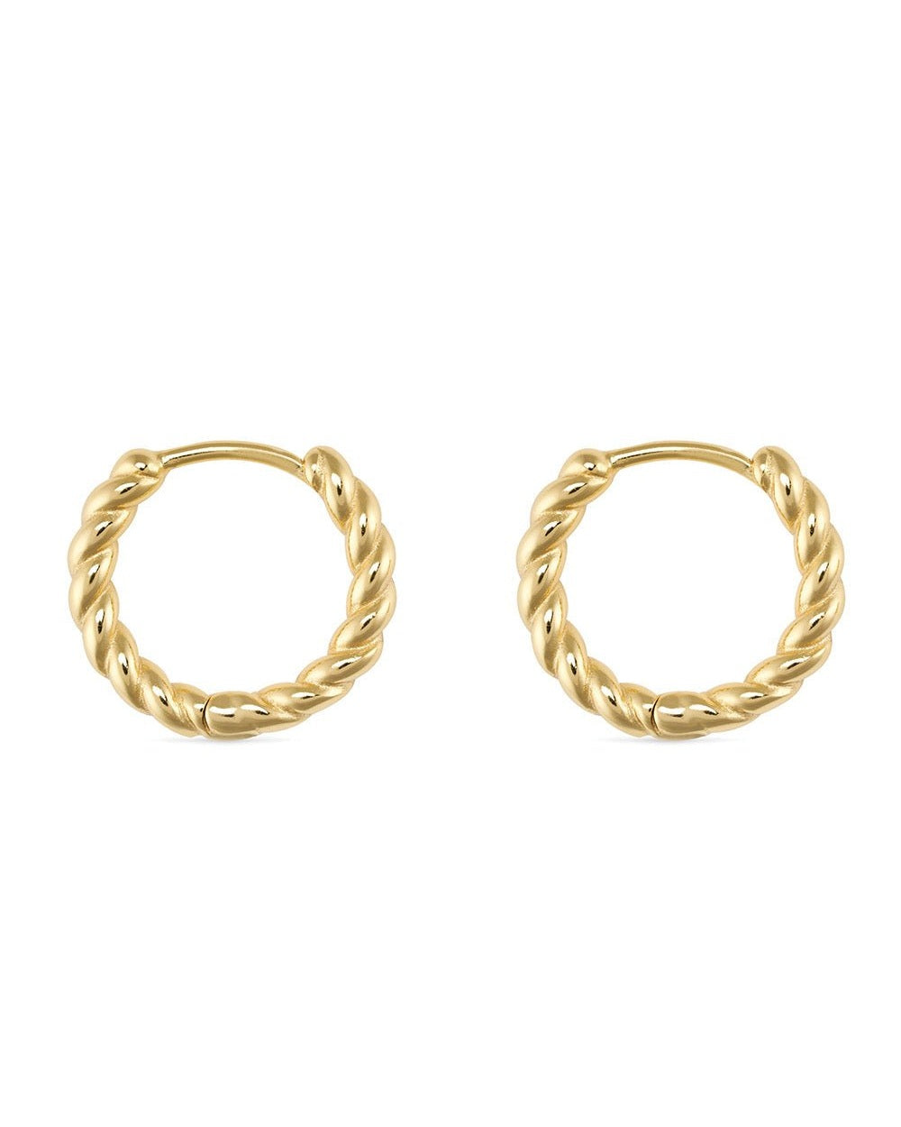 Small Gold Thin Hoop Earrings - Earrings - Elk & Bloom