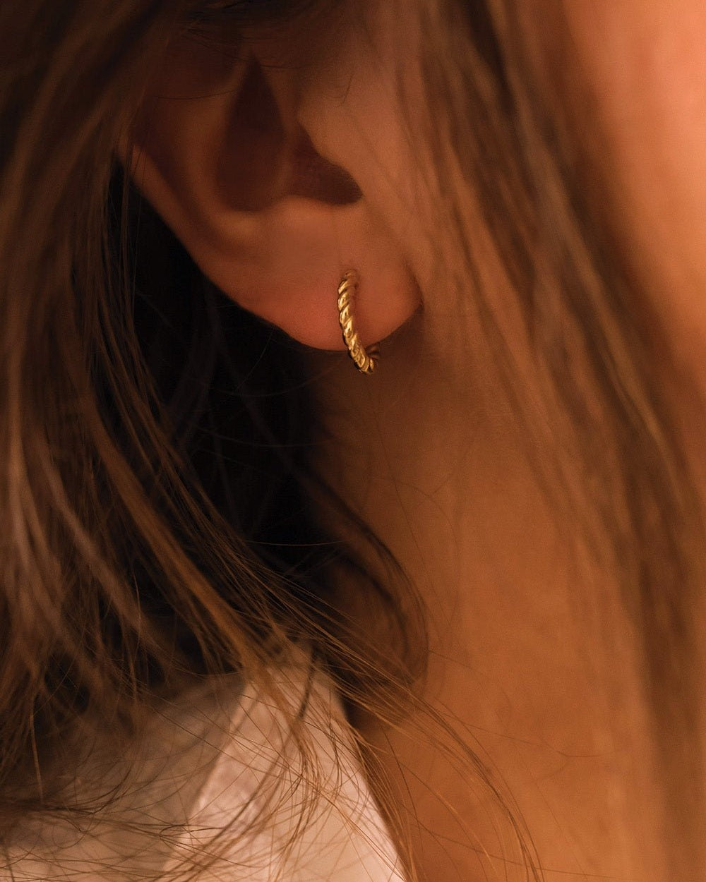Small Silver Thin Hoop Earrings - Earrings - Elk & Bloom
