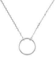 Sterling Silver Circle Necklace - Necklaces - Elk & Bloom