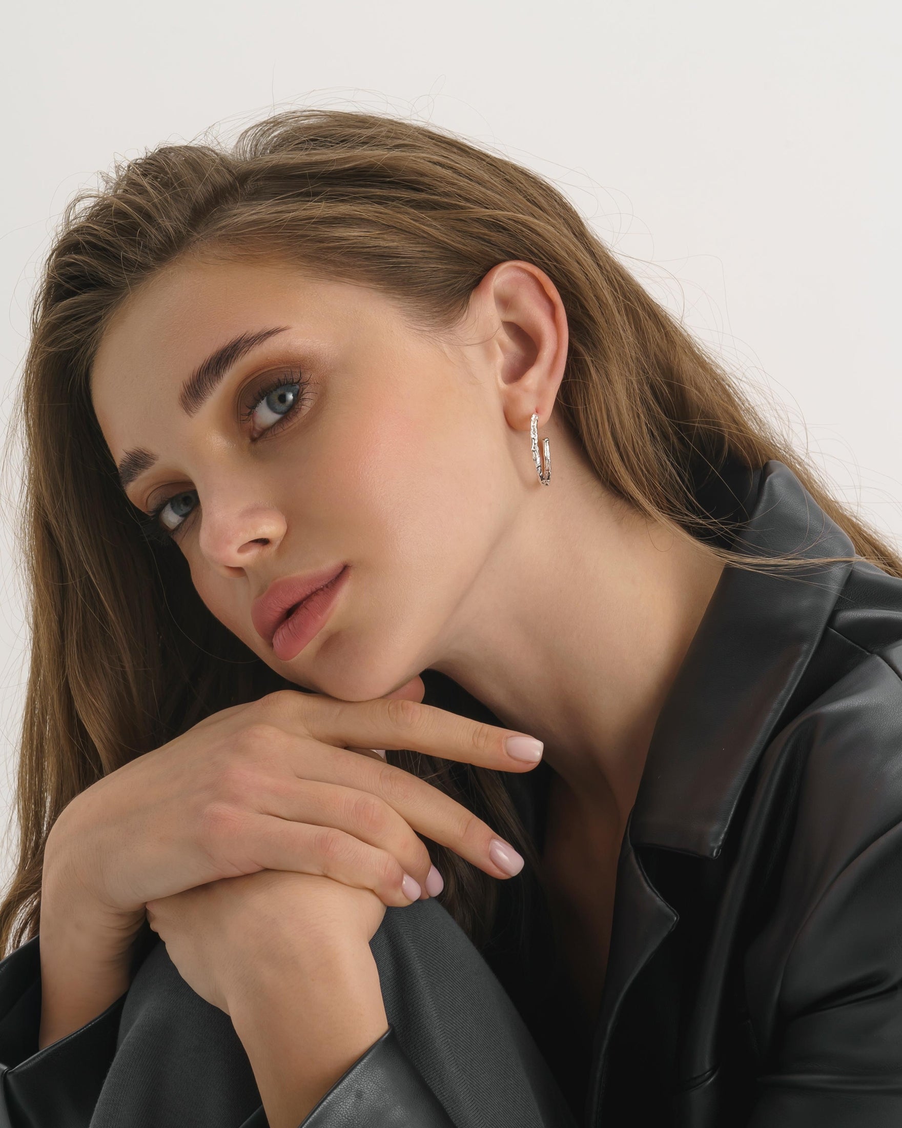 Sterling Silver Thin Hoop Earrings - Earrings - Elk & Bloom