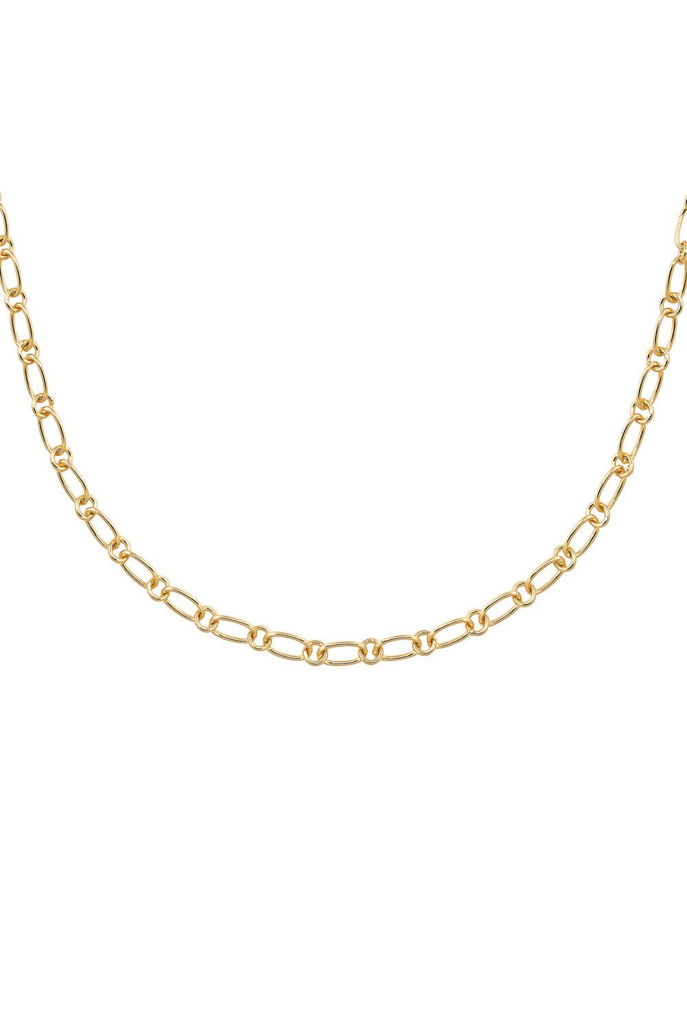 14k Gold Necklace Chain Gold Paperclip Chain Necklace Italian Gold Jewelry Rose Gold Vermeil Cuban Link Chain Gold Necklace for Women Elk Bloom