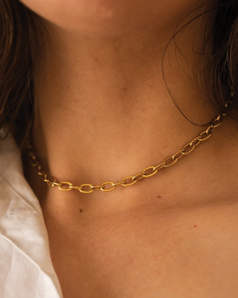 Thick 18K Gold Chain Necklace - Necklaces - Elk & Bloom