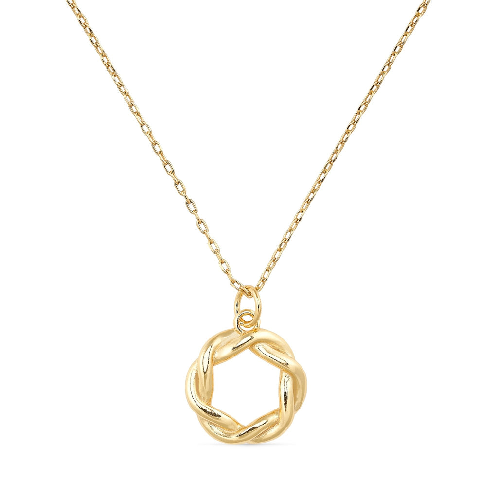 14K Gold Circle Necklace - Necklaces - Elk & Bloom