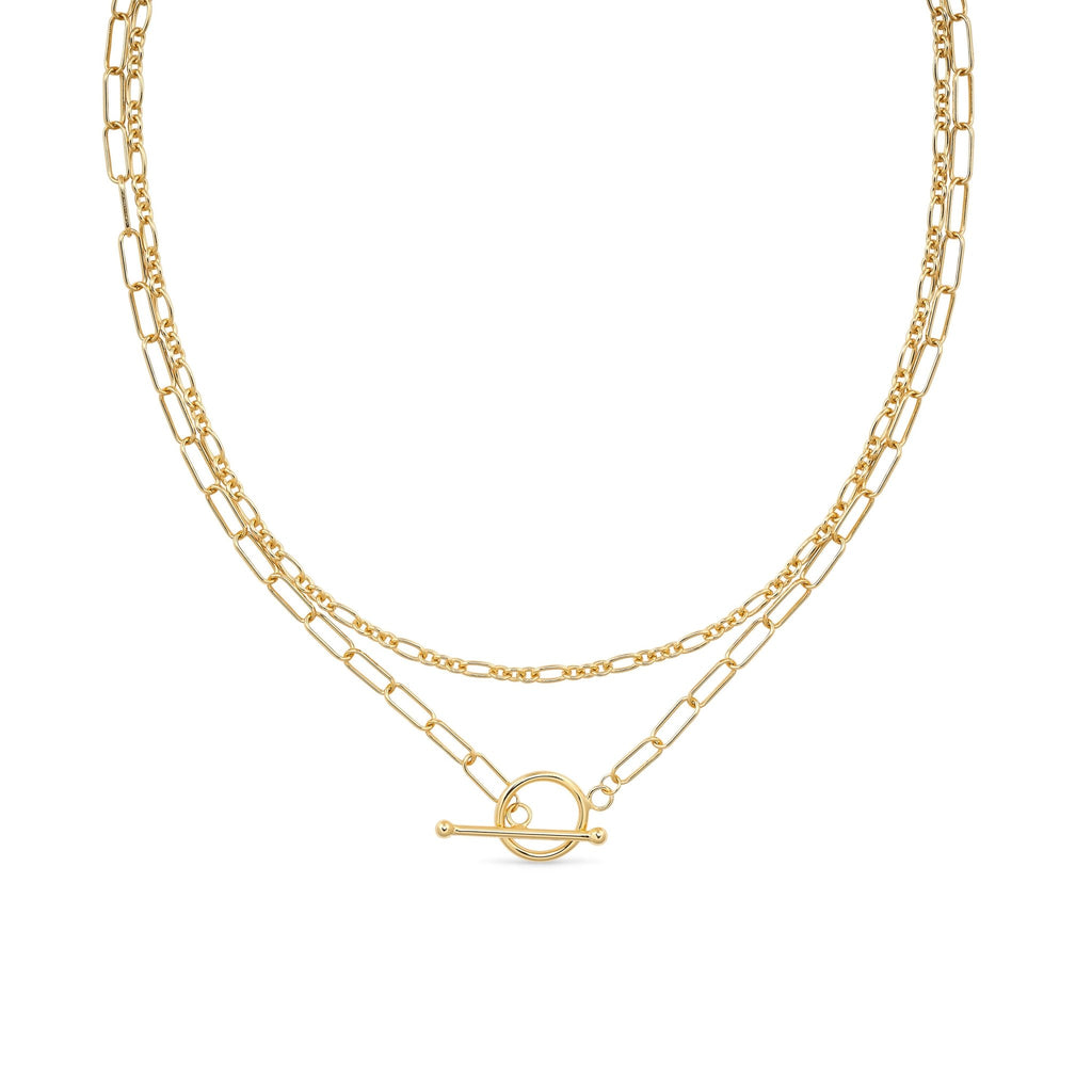 14K Gold Link Chain Minimalist Choker - Necklaces - Elk & Bloom
