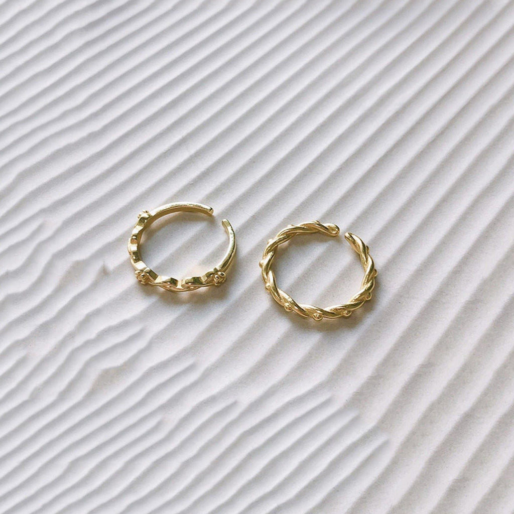 14K Gold Twist Stackable Ring - Rings - Elk & Bloom