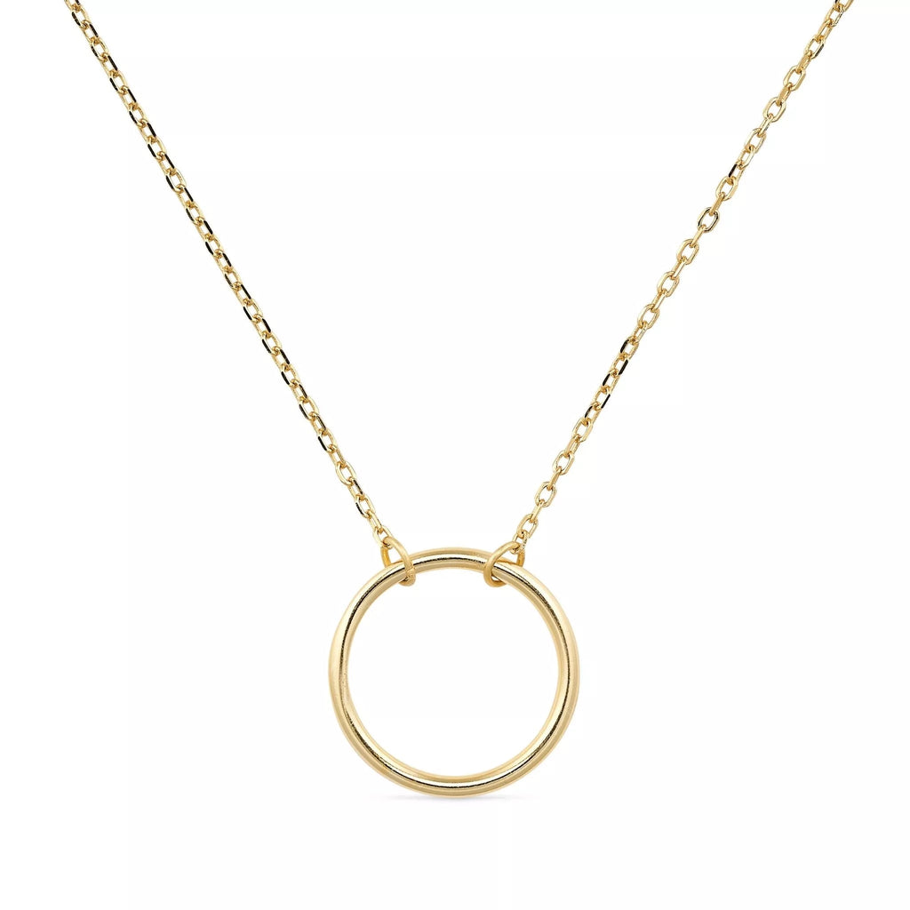 18K Gold Circle Necklace - Necklaces - Elk & Bloom