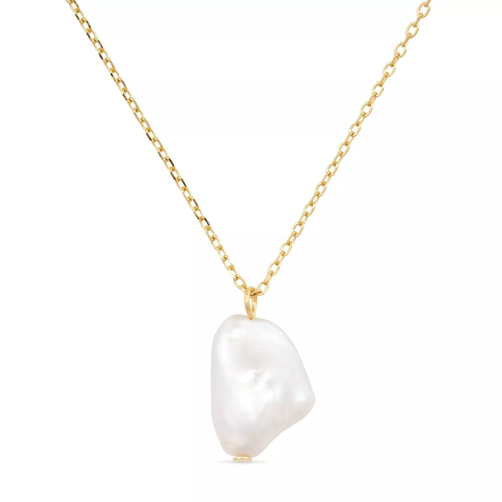 18K Gold Freshwater Pearl Necklace - Necklaces - Elk & Bloom