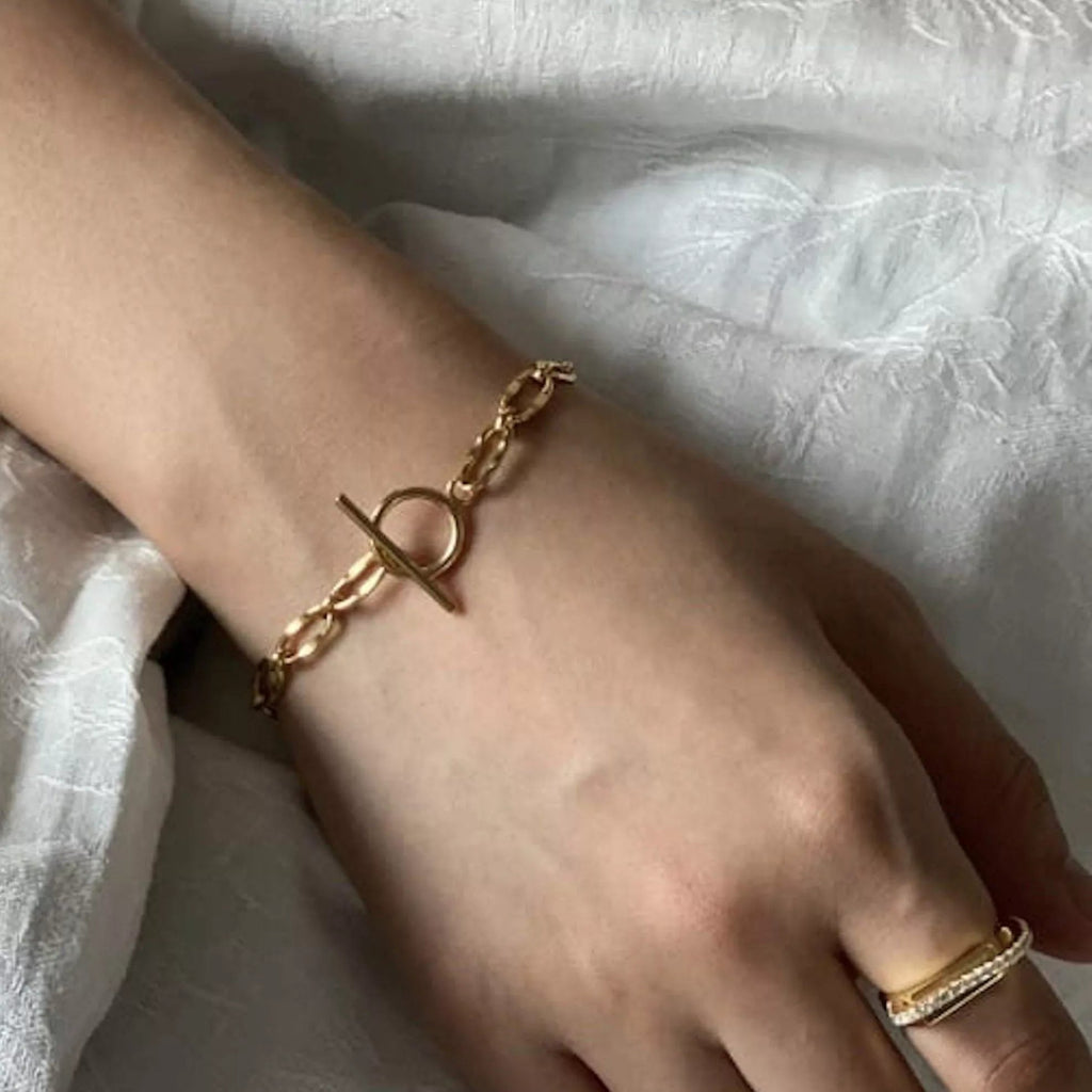 Chunky 14K Gold Chain Bracelet - Bracelets - Elk & Bloom