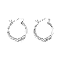 Chunky Sterling Silver Twisted Hoop Earrings - Earrings - Elk & Bloom