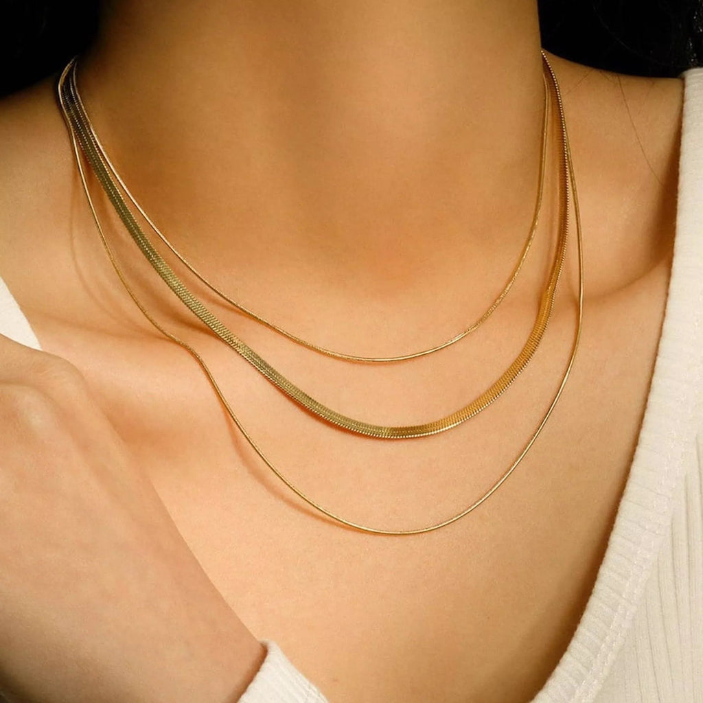 Dainty 14K Gold Chain Choker Necklace - Necklaces - Elk & Bloom