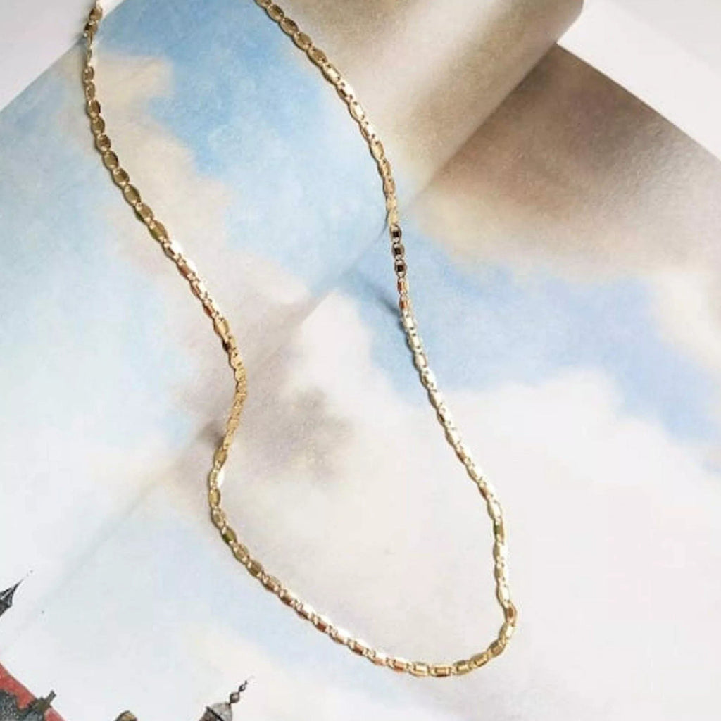 Dainty 14K Gold Chain Choker - Necklaces - Elk & Bloom