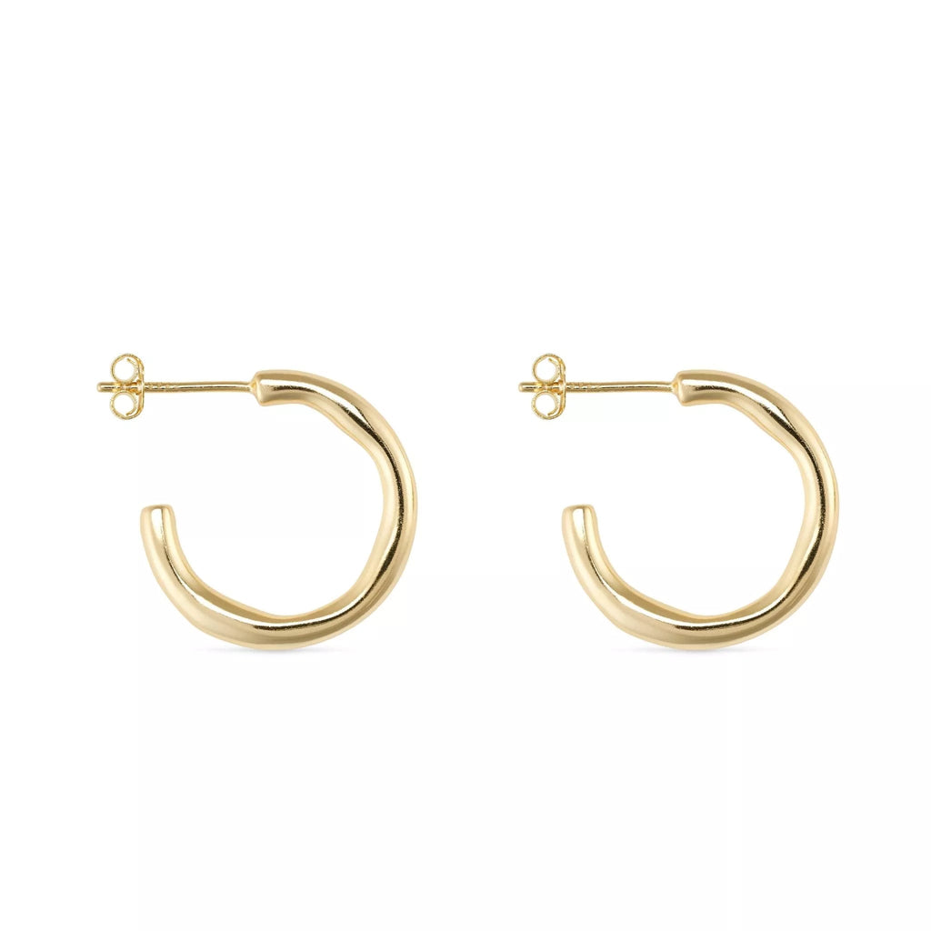 Dainty 14K Gold Hoop Earrings - Earrings - Elk & Bloom
