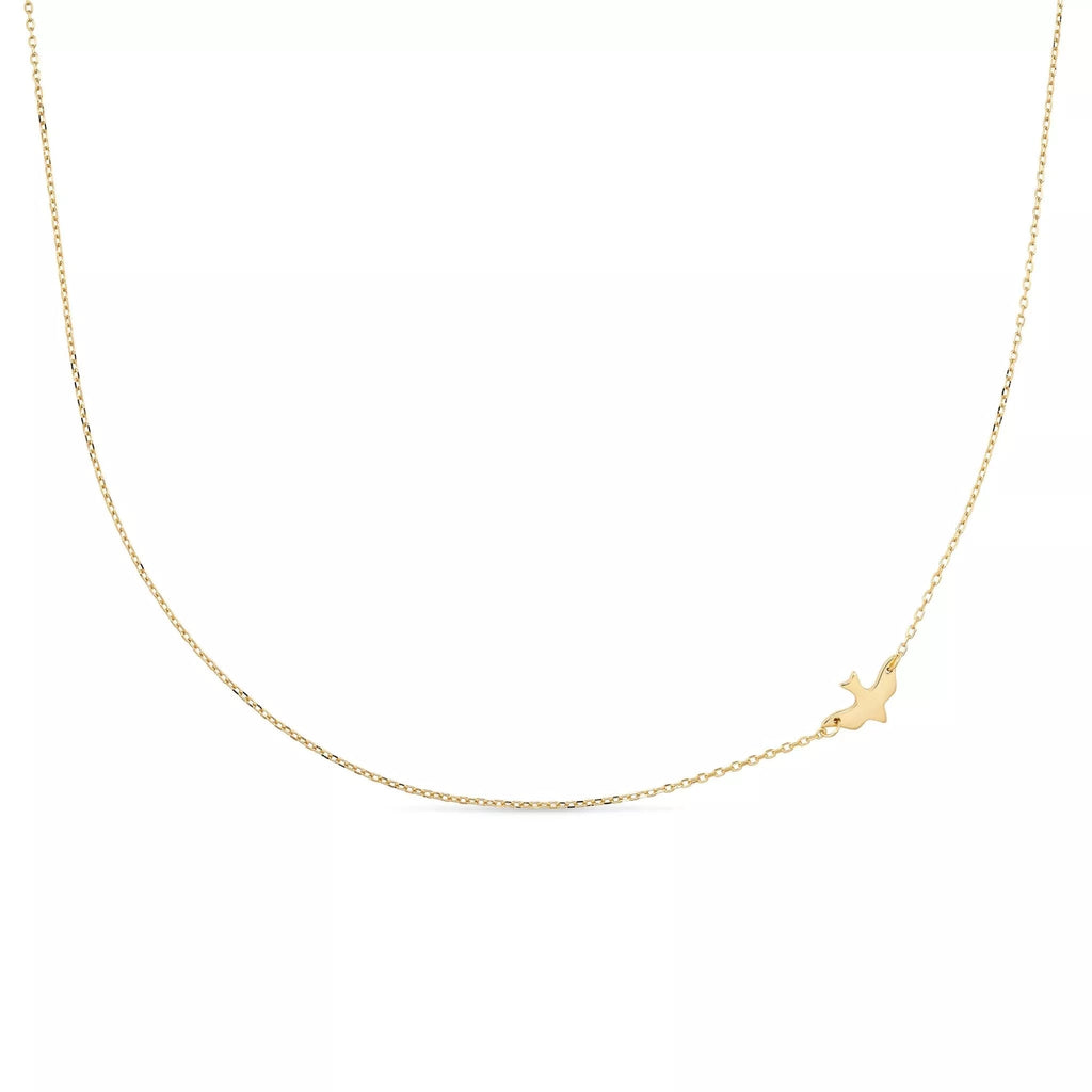 Dainty 18K Gold Bird Necklace Choker - Necklaces - Elk & Bloom