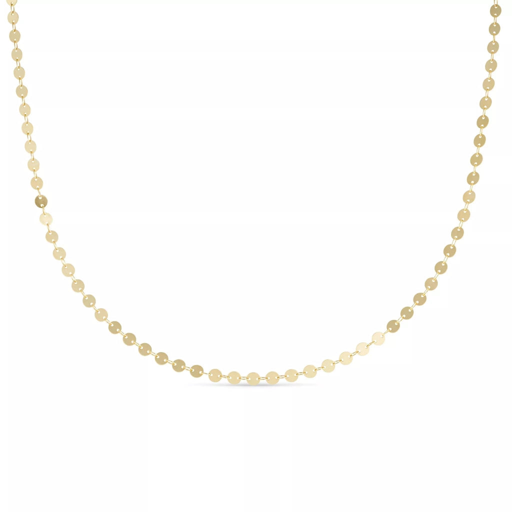 Dainty Gold 14K Disc Choker - Necklaces - Elk & Bloom