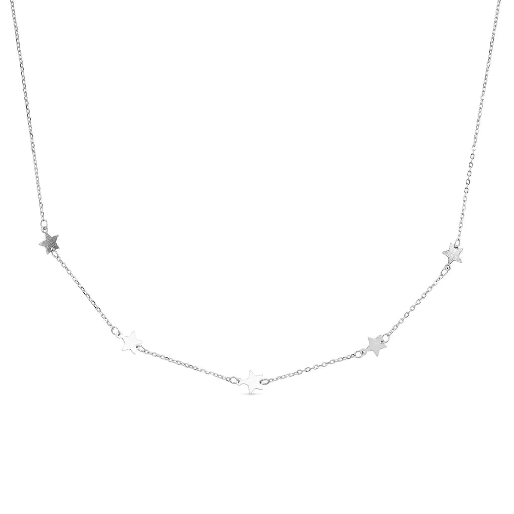 Dainty Sterling Silver Star Choker - Necklaces - Elk & Bloom
