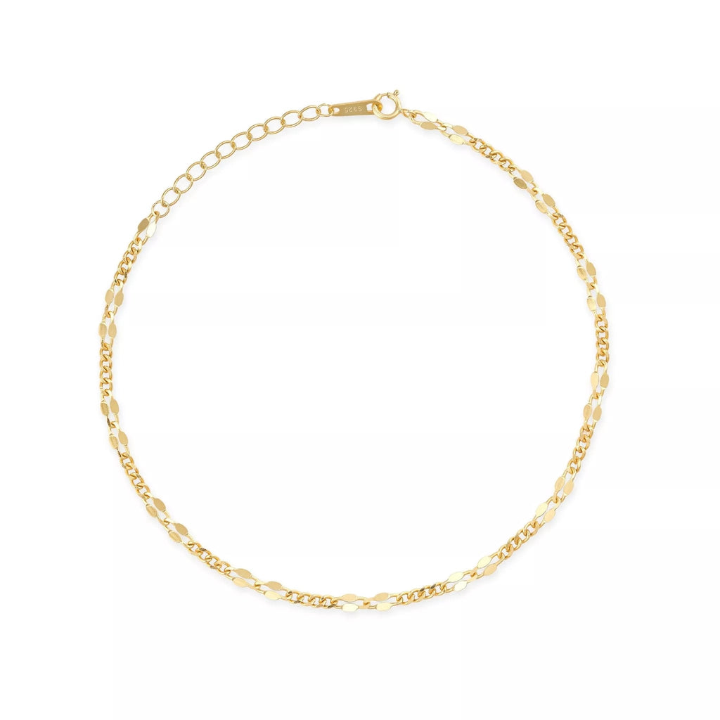 Delicate 18K Gold Chain Anklet - Anklets - Elk & Bloom