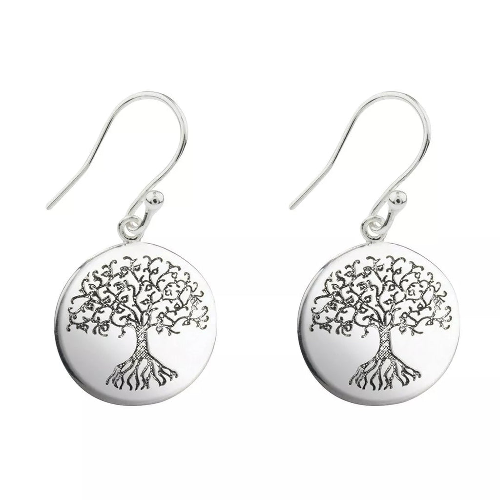 Silver Tree of Life Earrings - Earrings - Elk & Bloom