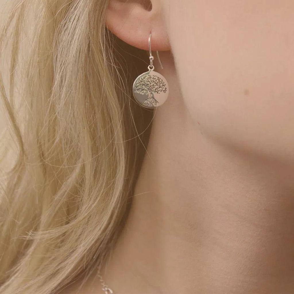 Silver Tree of Life Earrings - Earrings - Elk & Bloom