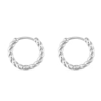 Small Silver Thin Hoop Earrings - Earrings - Elk & Bloom