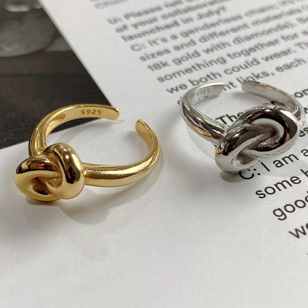 Sterling Silver Knot Ring - Rings - Elk & Bloom